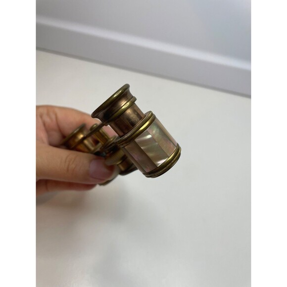 (as is) G.E PRYOR OPTICIEN 1 bis RUE AUBER PARIS MOTHER OF PEARL OPERA GLASSES - Picture 6 of 7